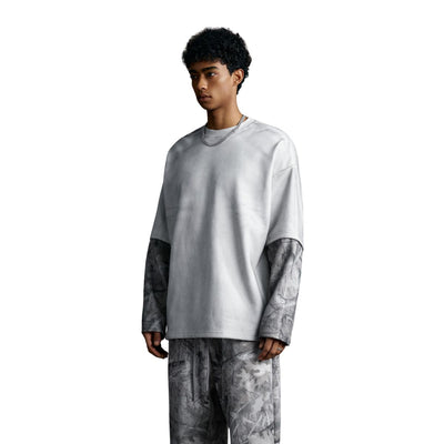 Branch Camo Sleeve Spray-Dyed Fleece Sweatshirt