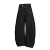 Men's Loose-Fit Pleated Scythe-Cut Wide-Leg Pants