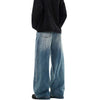 Vintage Washed Baggy Straight-Leg Denim Jeans
