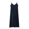 Dark Blue Denim Spaghetti Strap Midi Dress