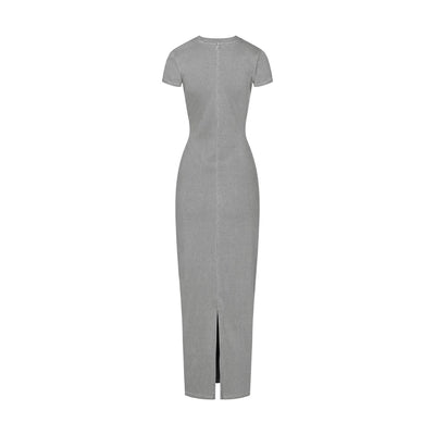 Vintage Wash Ribbed Tee Maxi Dress