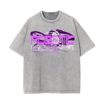 Robotic Futuristic Streetwear Graphic Tee-INNBLAC