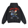 Resistance Street Punk Double Slider Zip Hoodie-INNBLAC