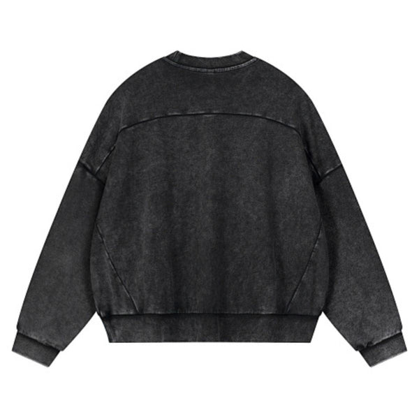 380G Heavyweight Vintage Wash Relaxed Fit Crewneck Sweatshirt