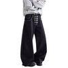 Vintage Hook-Front Barrel-Leg Denim Jeans
