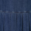 Strappy Pleated Denim Mini Dress