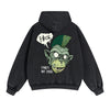 PUNKS Street Punk Double Slider Zip Hoodie-INNBLAC
