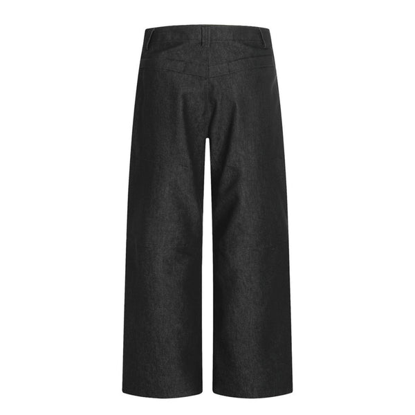 Men's Vibe Denim Workwear Wide-Leg Pants with Zipper Pockets
