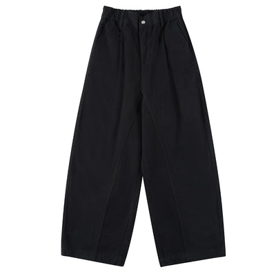 Relaxed Fit Wide Leg Casual Pants