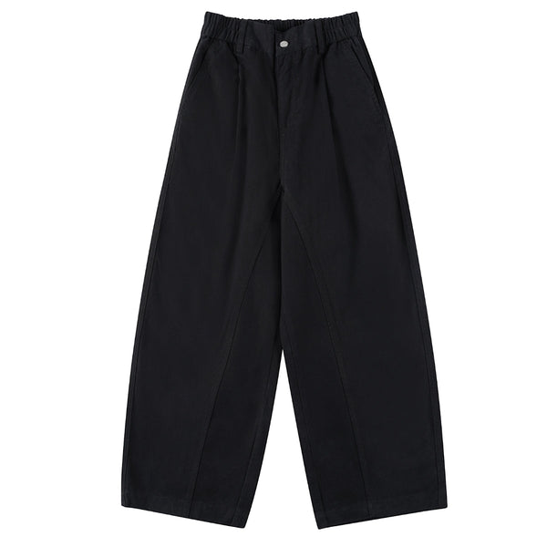 Relaxed Fit Wide Leg Casual Pants