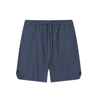 Premium Waffle Knit Side-Slit Shorts