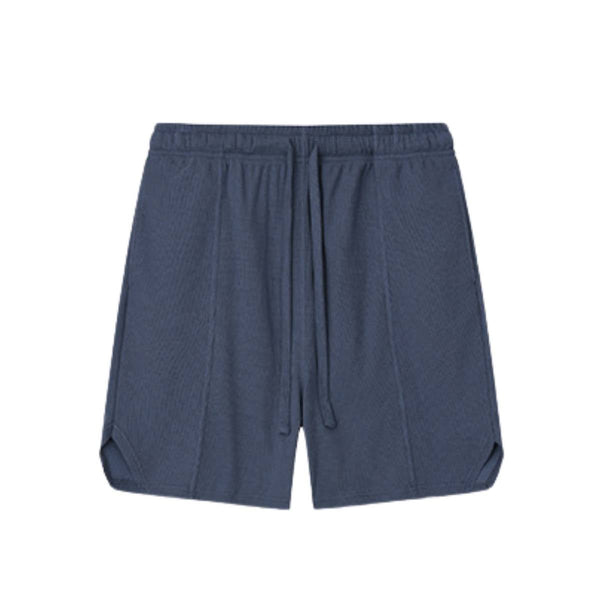 Premium Waffle Knit Side-Slit Shorts
