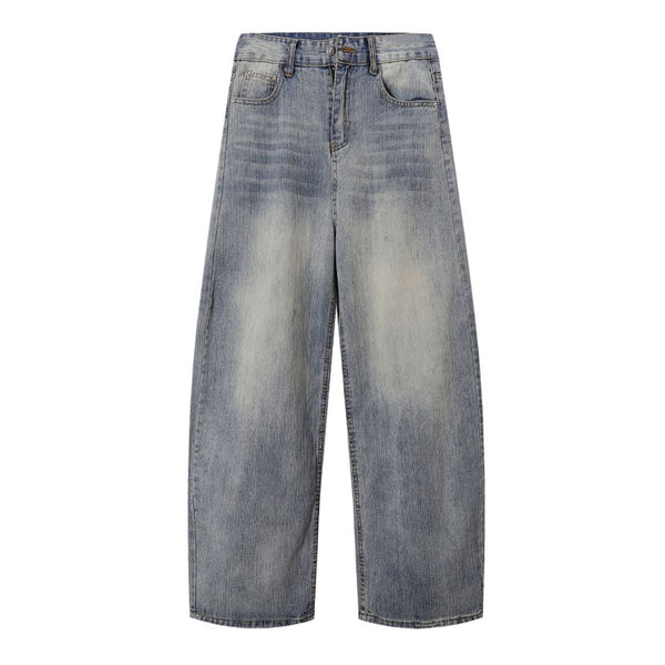 Vintage Slub Denim Barrel Leg Jeans