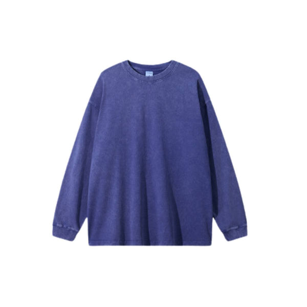 Vintage Tie-Dye Heavy Cotton Long-Sleeve T-Shirt 275gsm