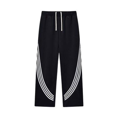 Retro Varsity Stripe Baggy Pants
