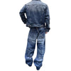 Retro Sandwashed Straight Leg Denim Jeans