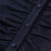 Puff sleeve Smocked Denim Midi Dress