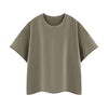 Snowflake Washed Raw Edge Boxy Cropped Tee