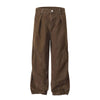 Striped Corduroy Patchwork Relaxed Fit Multi-Pocket Utility Cargo Pants