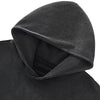 Raw Edge Boxy Washed Cotton Hoodie