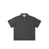 Waffle Knit Lapel Polo T Shirt