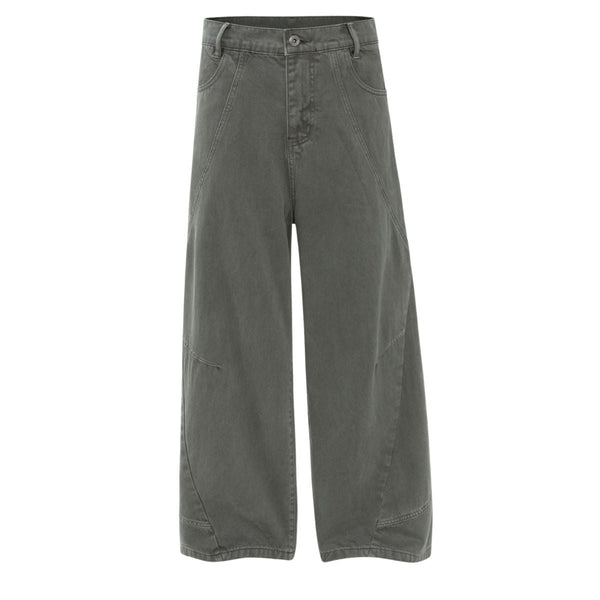 Patchwork Deconstructed Relaxed Loose Fit Stretch Casual Jogger Pants