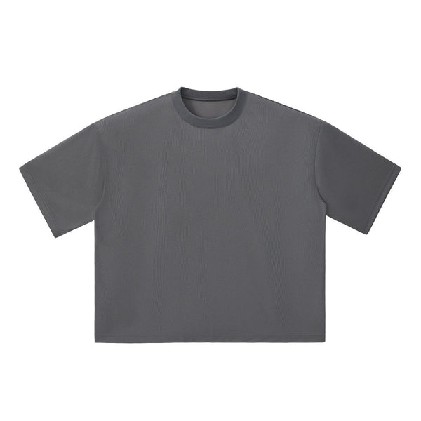 Boxy Retro Mesh Tech Knit Athletic Tee