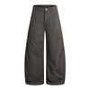 Washed Wrinkled Barrel with Zipper Pockets Cargo Pants