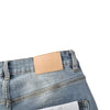 Distressed Stretch Flared Denim Jeans