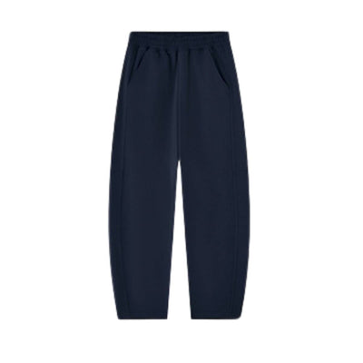Boxy Curved Fit Elastic Waist Sweatpants