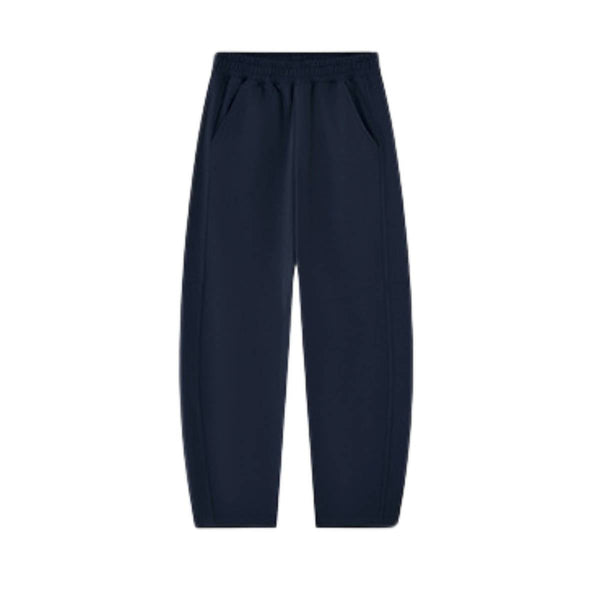 Boxy Curved Fit Elastic Waist Sweatpants