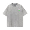Never Look Back Graffiti Graphic Washed Tee-INNBLAC
