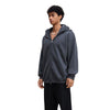 Unisex Full-Zip Fleece Layered Hood Hoodie