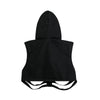 Distressed Cut-Out Denim Hooded Vest