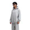 Relaxed Fit Paneled Fleece Hoodie
