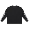 Mock Layered Contrast Strap Sweatshirt