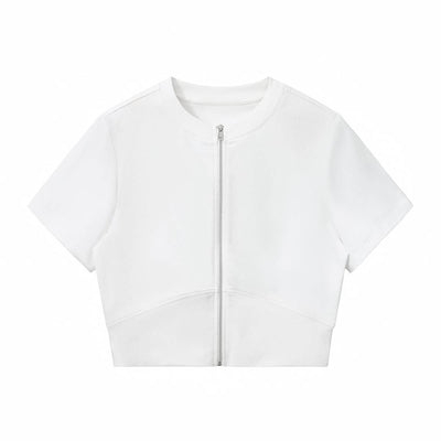 Women’s Slim Fit Zip-Up Academia Tee