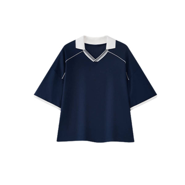 Lightweight Cooling Contrast Stitch Polo Shirt