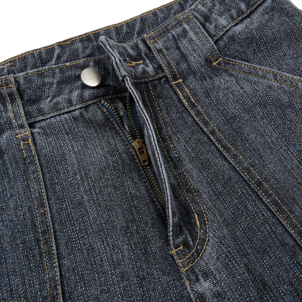 Vintage Washed Slub Distressed Baggy Denim Pants