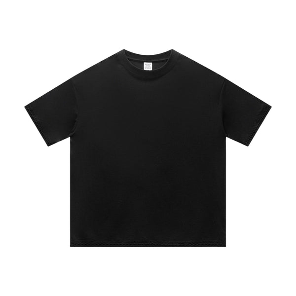 Vintage Wash Relaxed Linen-Cotton Blend Short Sleeve T-Shirt