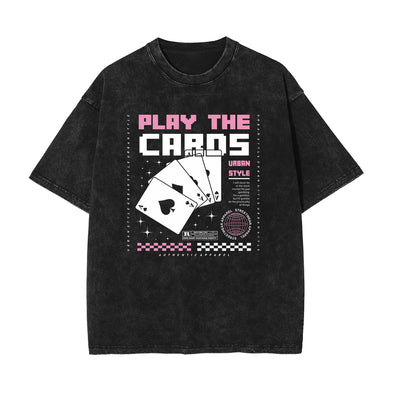 Poker Card Urban Streetwear Graphic Tee-INNBLAC