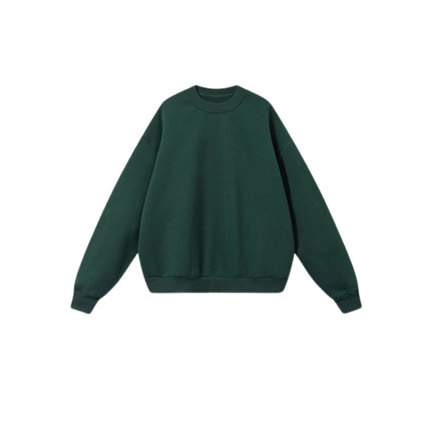 Heavyweight Fleece Boxy Drop Shoulder  Crew Neck Sweatshirt