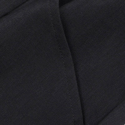 Solid Button Cuff Relaxed Straight Leg Track Pants