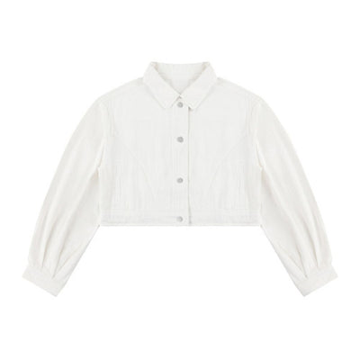 420G Vintage Cropped Slim Fit Denim Jacket