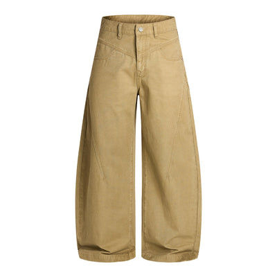 Retro Curved-Leg Relaxed Fit Cargo Pants
