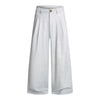 Double-Pleat Baggy Wide-Leg Trousers