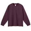 Solid Loose Fit Side Split Hem Long Sleeve T-Shirt