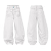 Vintage Embroidered Lettering Relaxed Fit Jogger Pants