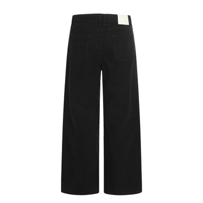 Men's Vibe Streetwear Straight-Leg Denim Pants with Pocket Details