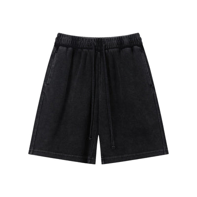 Men’s Vintage Wash Loose Fit Snowflake Waffle Shorts